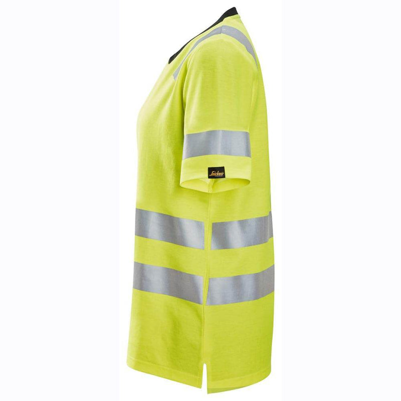 Snickers 2537 High-Vis Class 2 Women's Work T-Shirt - WOMENS HI-VIS CLOTHING