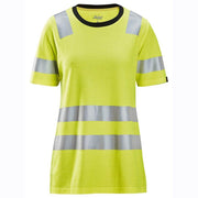 Snickers 2537 High-Vis Class 2 Women's Work T-Shirt - WOMENS HI-VIS CLOTHING