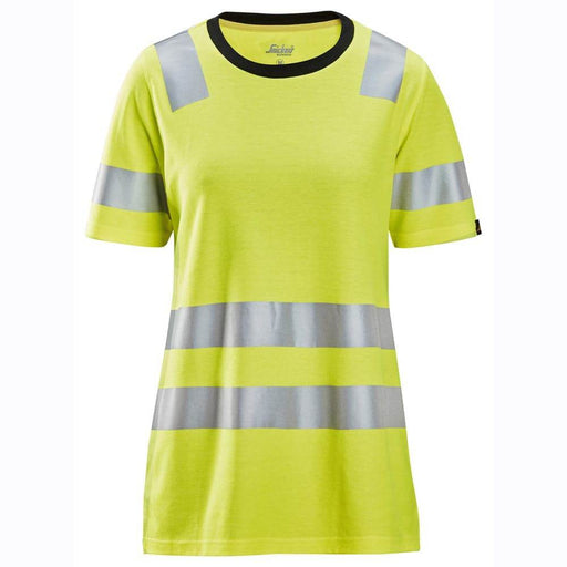 Snickers 2537 High-Vis Class 2 Women's Work T-Shirt - WOMENS HI-VIS CLOTHING