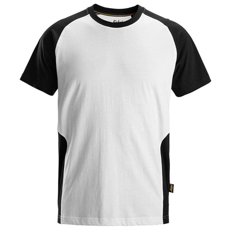 Snickers 2550 Two-Coloured Short Sleeve Cotton T-Shirt - Apparel & Accessories > Clothing > Clothing Tops > T-Shirts T-SHIRTS