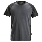 Snickers 2550 Two-Coloured Short Sleeve Cotton T-Shirt - Apparel & Accessories > Clothing > Clothing Tops > T-Shirts T-SHIRTS