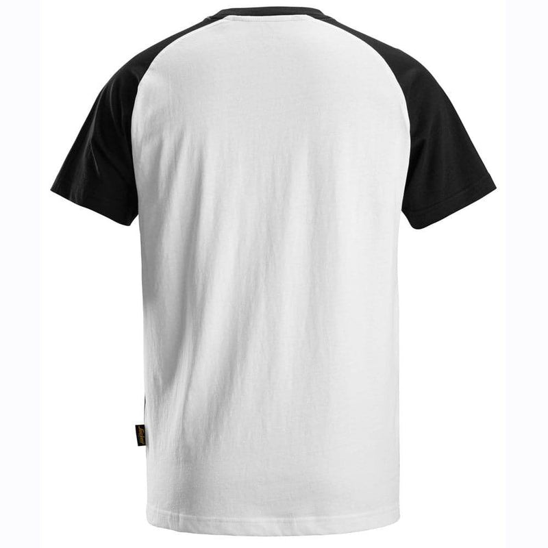 Snickers 2550 Two-Coloured Short Sleeve Cotton T-Shirt - Apparel & Accessories > Clothing > Clothing Tops > T-Shirts T-SHIRTS