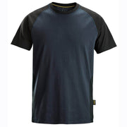 Snickers 2550 Two-Coloured Short Sleeve Cotton T-Shirt - Apparel & Accessories > Clothing > Clothing Tops > T-Shirts T-SHIRTS