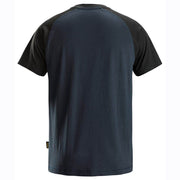 Snickers 2550 Two-Coloured Short Sleeve Cotton T-Shirt - Apparel & Accessories > Clothing > Clothing Tops > T-Shirts T-SHIRTS