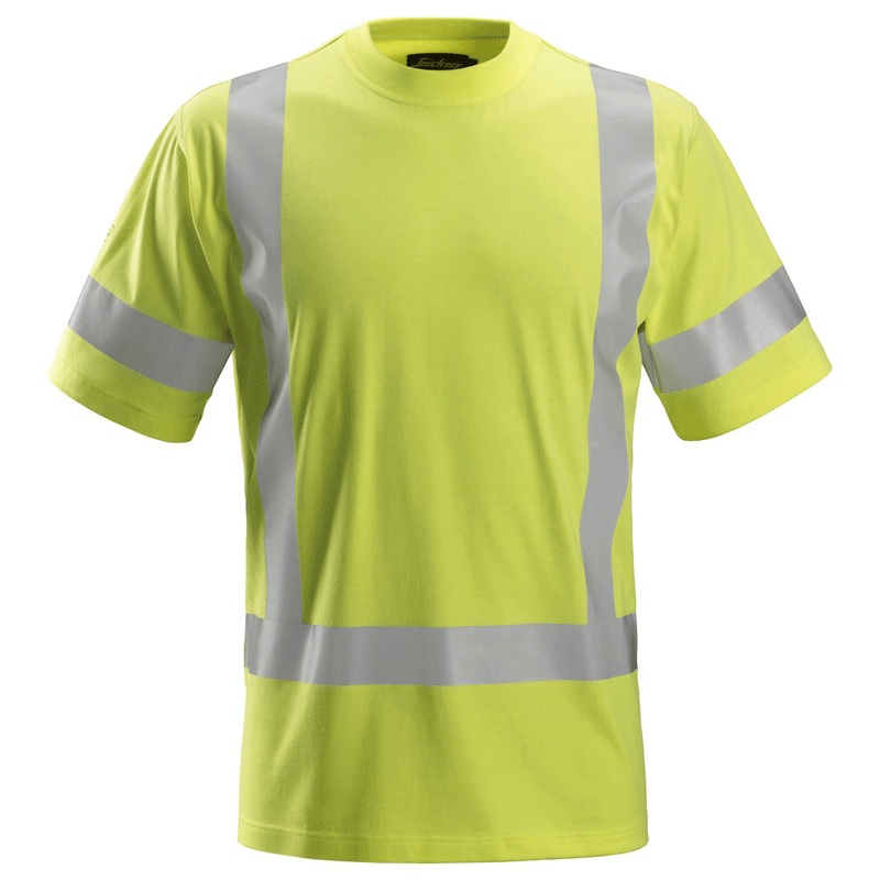 Snickers 2562 ProtecWork, Anti-Static Flame Retardant Hi-Vis T-Shirt, Class 3 - FLAME RETARDANT SHIRTS