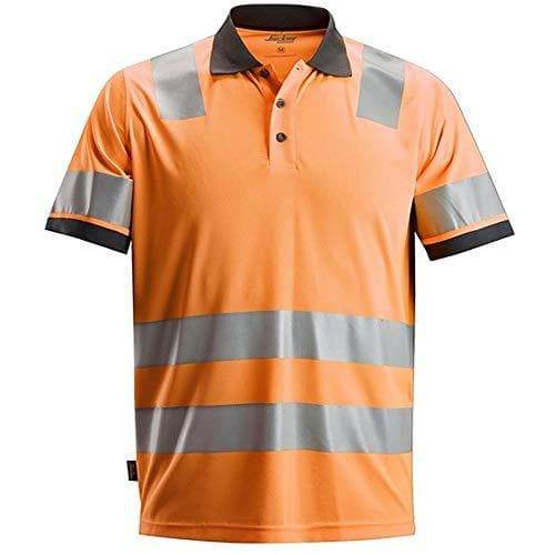 Snickers 2730 AllroundWork, Hi-Vis Polo Shirt CL 2 Various Colours - HI-VIS T-SHIRTS