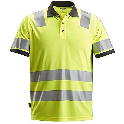 Snickers 2730 AllroundWork, Hi-Vis Polo Shirt CL 2 Various Colours - HI-VIS T-SHIRTS
