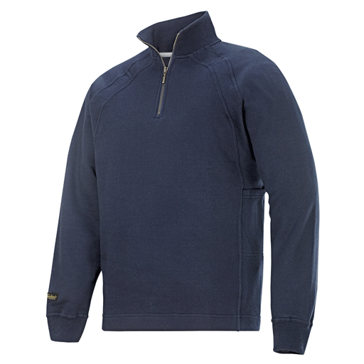 Snickers 2813 ½ Zip Sweatshirt Jumper With MultiPockets™ Navy Blue Small - Apparel & Accessories > Clothing > Clothing Tops > Sweatshirts SWEATSHIRTS