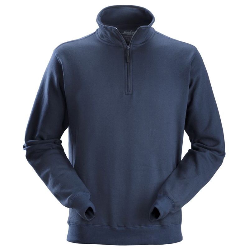 Snickers 2818 ½ Zip Work Sweatshirt Navy Blue / Small - SWEATSHIRTS