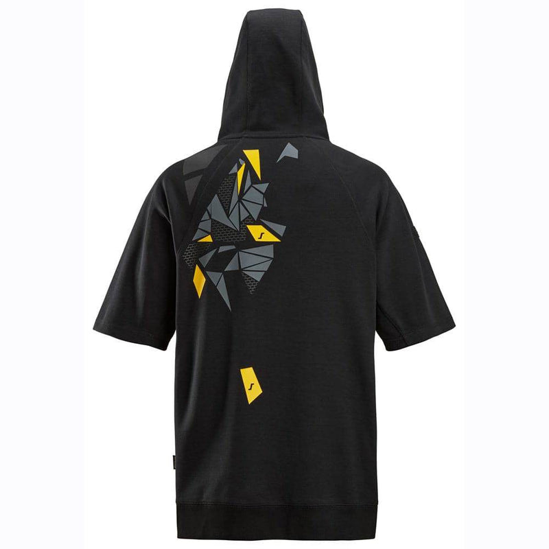 Snickers 2850 Logo Short Sleeve Hoodie Sweatshirt - HOODIES