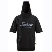 Snickers 2850 Logo Short Sleeve Hoodie Sweatshirt - HOODIES