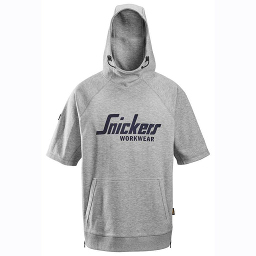 Snickers 2850 Logo Short Sleeve Hoodie Sweatshirt - HOODIES
