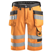 Snickers 3033 Hi-Vis Holster Pocket Shorts, Class 1 Hi-Vis Orange, 31" Waist-Snickers 46 - Apparel & Accessories > Clothing > Shorts > Cargo Shorts SALE HI-VIS SHORTS