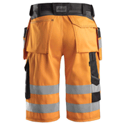Snickers 3033 Hi-Vis Holster Pocket Shorts, Class 1 Hi-Vis Orange, 31" Waist-Snickers 46 - Apparel & Accessories > Clothing > Shorts > Cargo Shorts SALE HI-VIS SHORTS