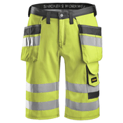 Snickers 3033 Hi-Vis Holster Pocket Shorts, Class 1 Various Colours - HI-VIS SHORTS