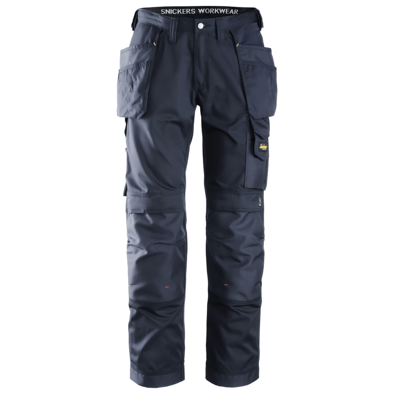 Snickers 3211 Craftsmen Holster Pocket Trousers, CoolTwill Navy Blue - KNEE PAD TROUSERS