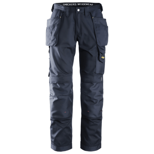 Snickers 3211 Craftsmen Holster Pocket Trousers, CoolTwill Navy Blue - KNEE PAD TROUSERS