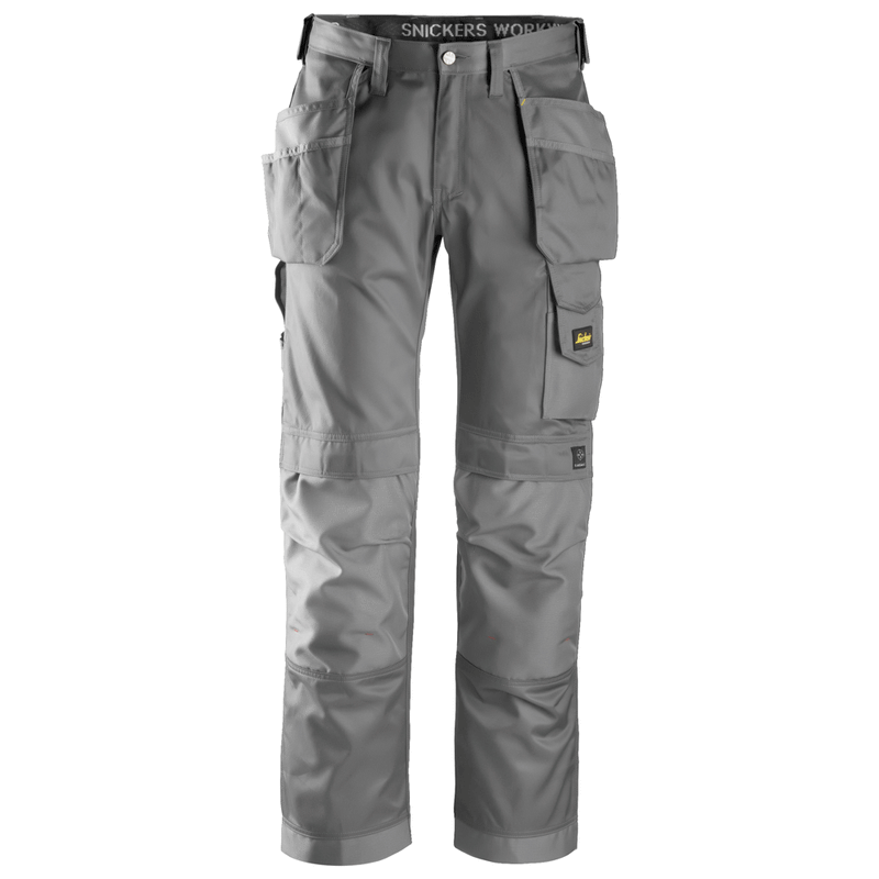 Snickers 3212 Craftsmen Holster Pocket Trousers, DuraTwill Grey - KNEE PAD TROUSERS