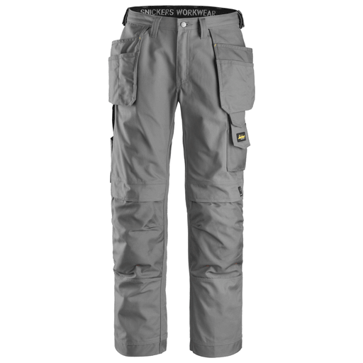 Snickers 3214 Craftsmen Holster Pocket Trousers, Canvas+ Grey, Waist 30" Leg 32"-Snickers 44 - Apparel & Accessories > Clothing > Uniforms & Workwear > Contractor Pants & Coveralls SALE TROUSERS