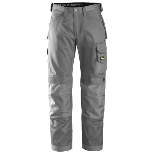 Snickers 3312 Craftsmen Trousers, DuraTwill Grey 39" Waist 30" Leg - Snickers Size 108 - SALE TROUSERS