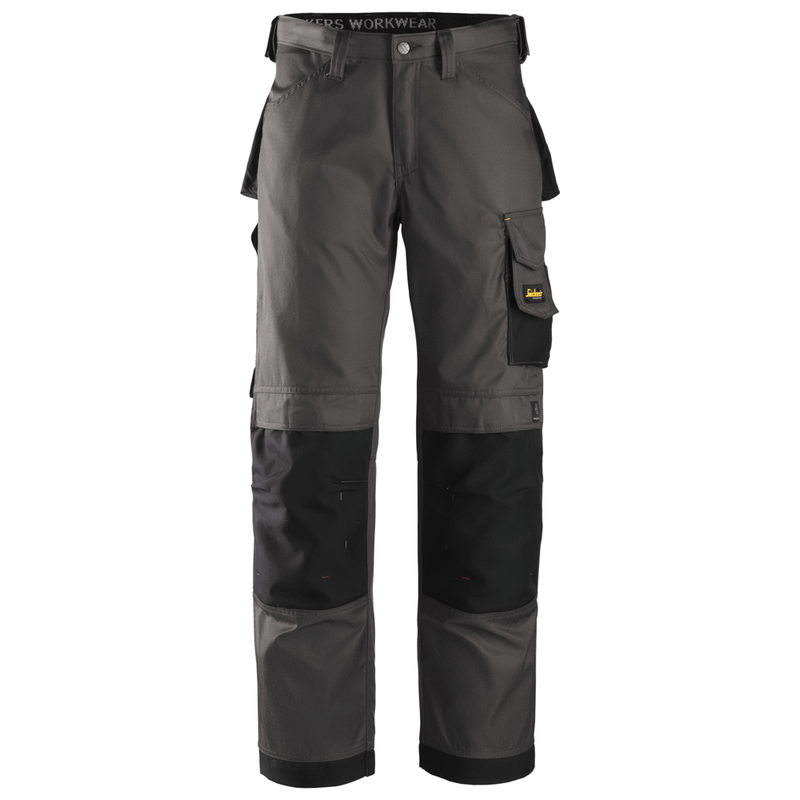 Snickers 3312 Craftsmen Trousers, DuraTwill Muted Black/Black 30" Waist, 30" Leg - Snickers Size 84 - SALE TROUSERS