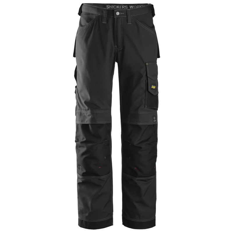Snickers 3313 Craftsmen Trousers, Rip-Stop Black - KNEE PAD TROUSERS