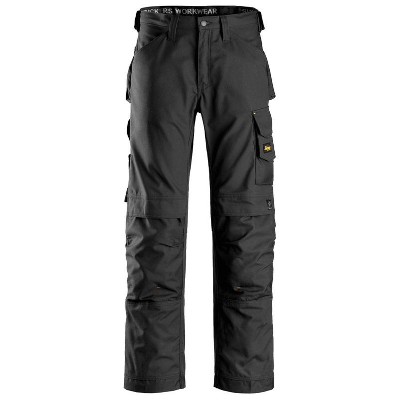 Snickers 3314 Craftsmen Trousers, Canvas+ Black - KNEE PAD TROUSERS