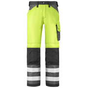 Snickers 3333 Hi-Vis Trousers, Class 2 Various Colours - HI-VIS TROUSERS
