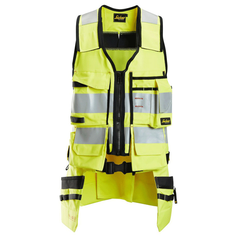 Snickers 4260 Protecwork, Flame Retardant Hi-Vis Tool Vest, Class 1 - FLAME RETARDANT JACKETS