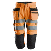 Snickers 6134 LiteWork, Hi-Vis Pirates+ Holster Pockets Class 2 Various Colours - HI-VIS TROUSERS