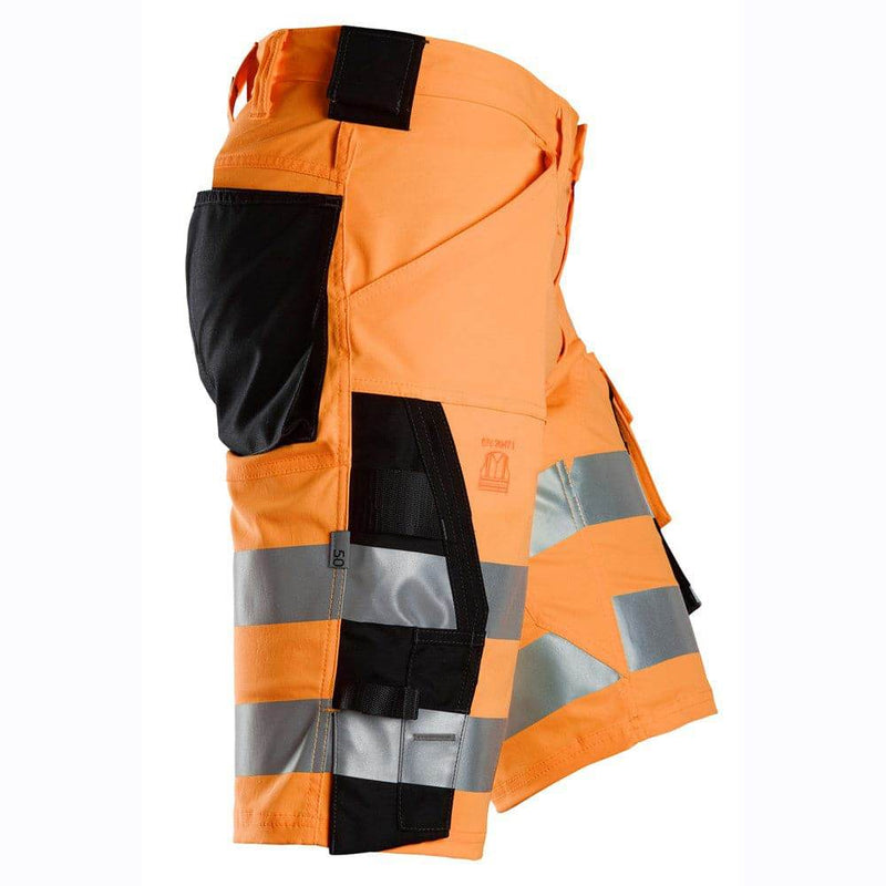 Snickers 6136 Hi-Vis Class 1 Stretch Work Shorts - HI-VIS SHORTS