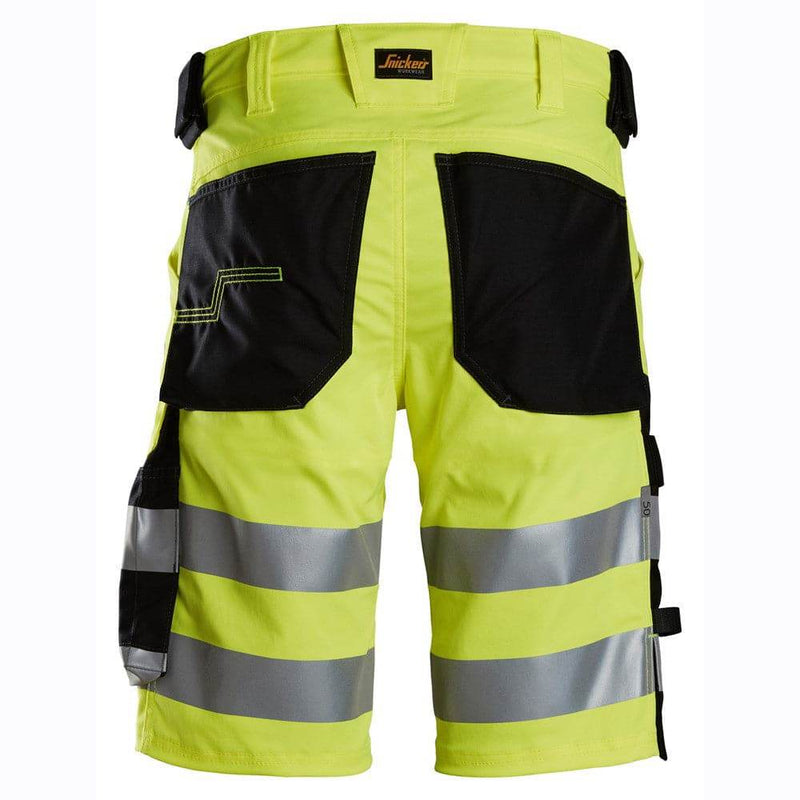 Snickers 6136 Hi-Vis Class 1 Stretch Work Shorts - HI-VIS SHORTS