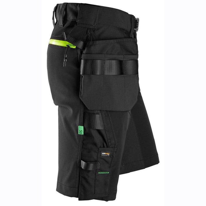 Snickers 6140 FlexiWork, Softshell Stretch Shorts+ Holster Pockets - SHORTS