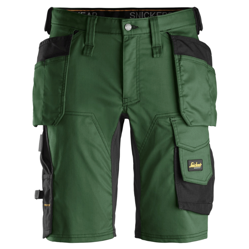 Snickers 6141 AllroundWork Stretch Shorts Holster Pockets - Apparel & Accessories > Clothing > Uniforms > Contractor Pants & Coveralls SHORTS