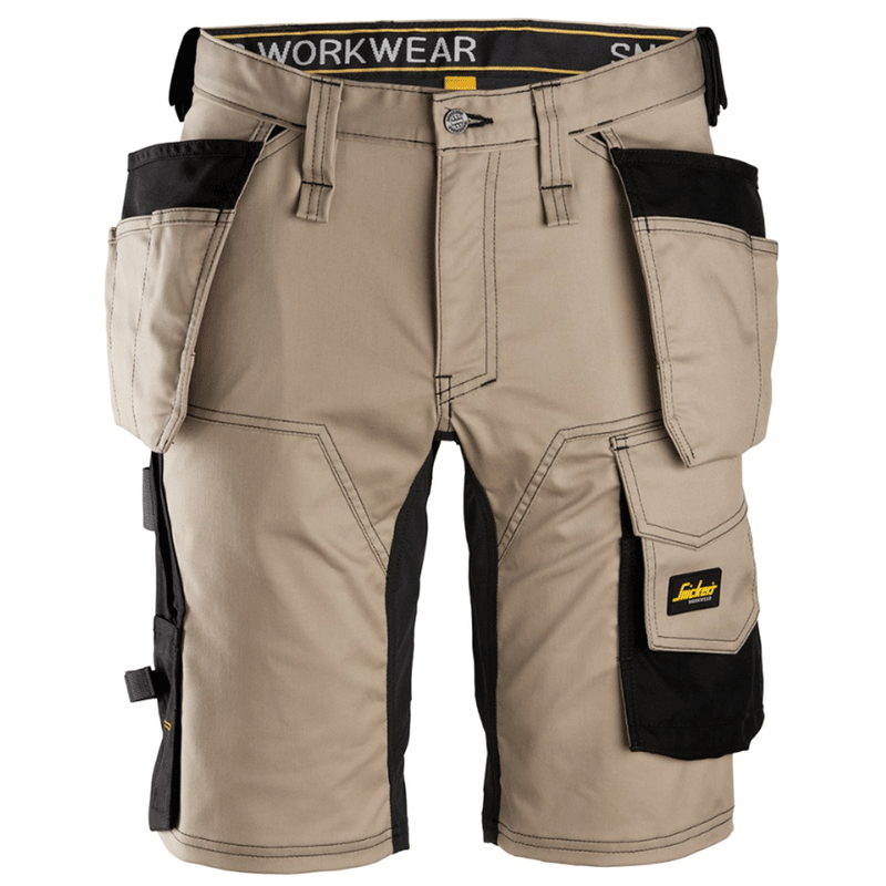 Snickers 6141 AllroundWork Stretch Shorts Holster Pockets - Apparel & Accessories > Clothing > Uniforms > Contractor Pants & Coveralls SHORTS