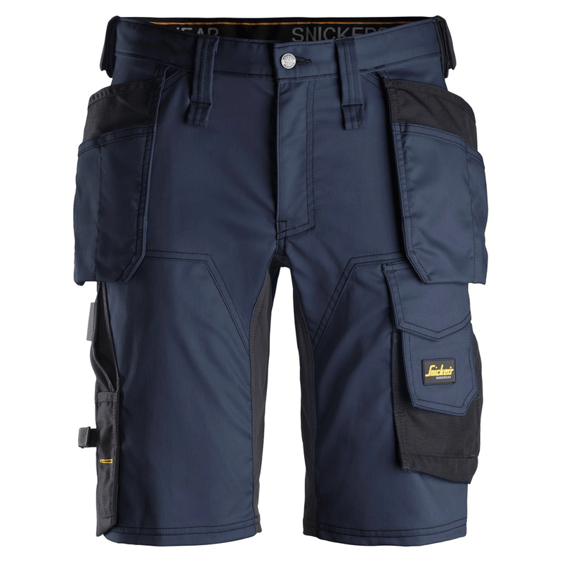 Snickers 6141 AllroundWork Stretch Shorts Holster Pockets - Apparel & Accessories > Clothing > Uniforms > Contractor Pants & Coveralls SHORTS