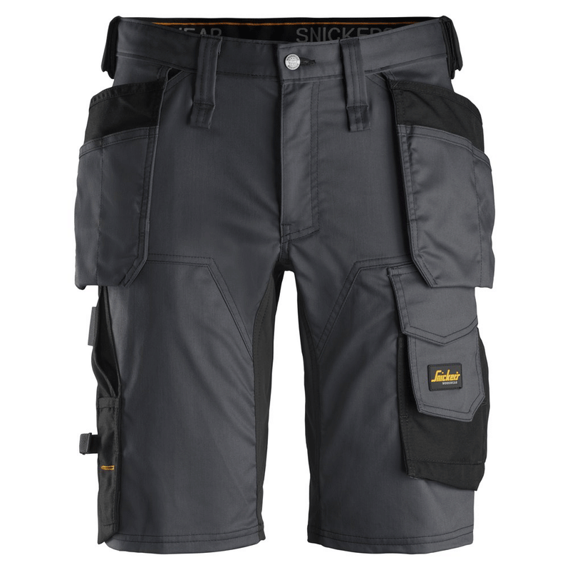 Snickers 6141 AllroundWork Stretch Shorts Holster Pockets - Apparel & Accessories > Clothing > Uniforms > Contractor Pants & Coveralls SHORTS