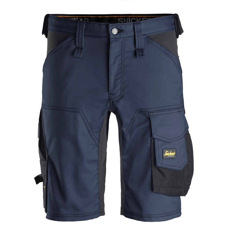 Snickers 6143 AllroundWork Stretch Shorts Navy Blue Waist Size 33" - Apparel & Accessories > Clothing > Shorts > Cargo Shorts SALE SHORTS