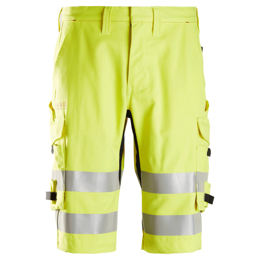 Snickers 6160 ProtecWork, Flame Retardant Hi-Vis Shorts, Class 1 - FLAME RETARDANT SHORTS
