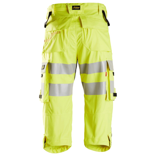 Snickers 6161 ProtecWork, Flame Retardant Hi-Vis Pirate Trouser, Class 2 - FLAME RETARDANT TROUSERS