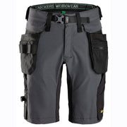 Snickers 6172 FlexiWork, Shorts Detachable Holster Pockets Steel Grey Waist Size 31" - Apparel & Accessories > Clothing > Shorts > Cargo Shorts SALE SHORTS