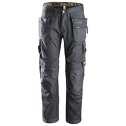 Snickers 6200 AllroundWork, Work Trousers+ Holster Pockets Steel Grey - KNEE PAD TROUSERS
