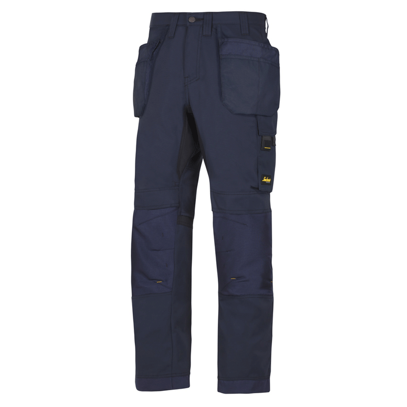 Snickers 6201 AllroundWork, Work Trousers Holster Pockets Navy Blue - KNEE PAD TROUSERS