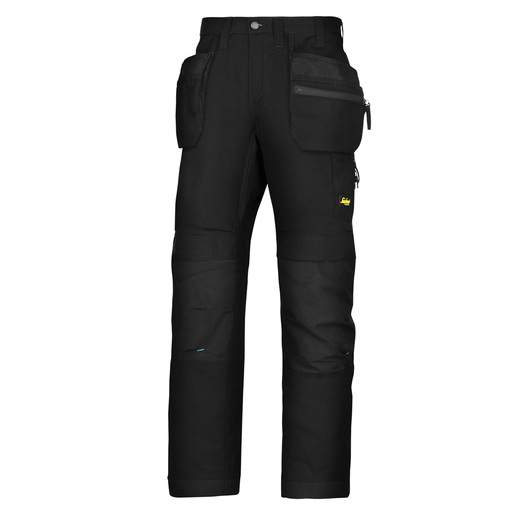 Snickers 6206 LiteWork, 37.5® Work Trousers+ Holster Pockets Black - KNEE PAD TROUSERS