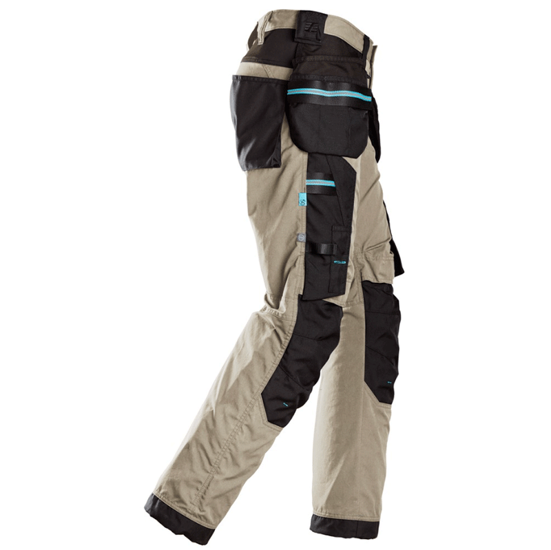 Snickers 6210 LiteWork, 37.5® Holster Pocket Work Trousers Khaki - KNEE PAD TROUSERS