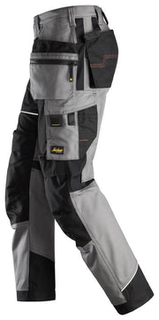 Snickers 6214 RuffWork, Canvas+ Holster Pocket Work Trousers Grey - KNEE PAD TROUSERS