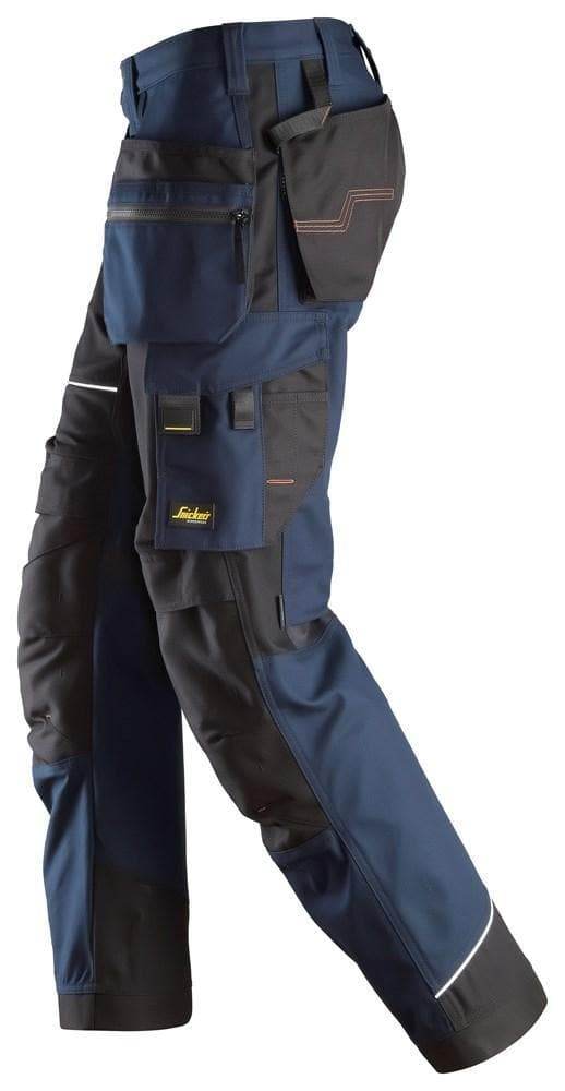 Snickers 6214 RuffWork, Canvas+ Holster Pocket Work Trousers Navy Blue 212 (39" Waist, 28" Leg) - SALE TROUSERS