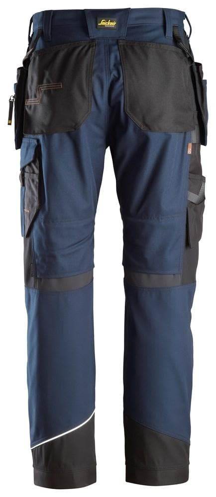 Snickers 6214 RuffWork, Canvas+ Holster Pocket Work Trousers Navy Blue 212 (39" Waist, 28" Leg) - SALE TROUSERS