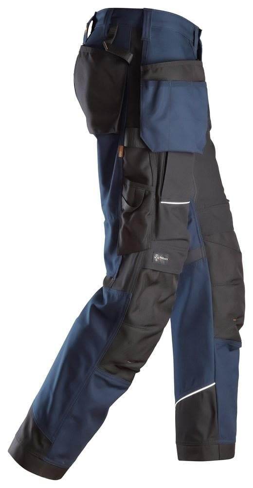 Snickers 6214 RuffWork, Canvas+ Holster Pocket Work Trousers Navy Blue - KNEE PAD TROUSERS