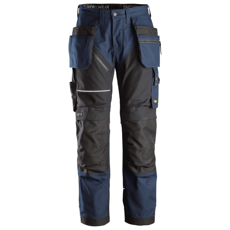 Snickers 6214 RuffWork, Canvas+ Holster Pocket Work Trousers Navy Blue 212 (39" Waist, 28" Leg) - SALE TROUSERS